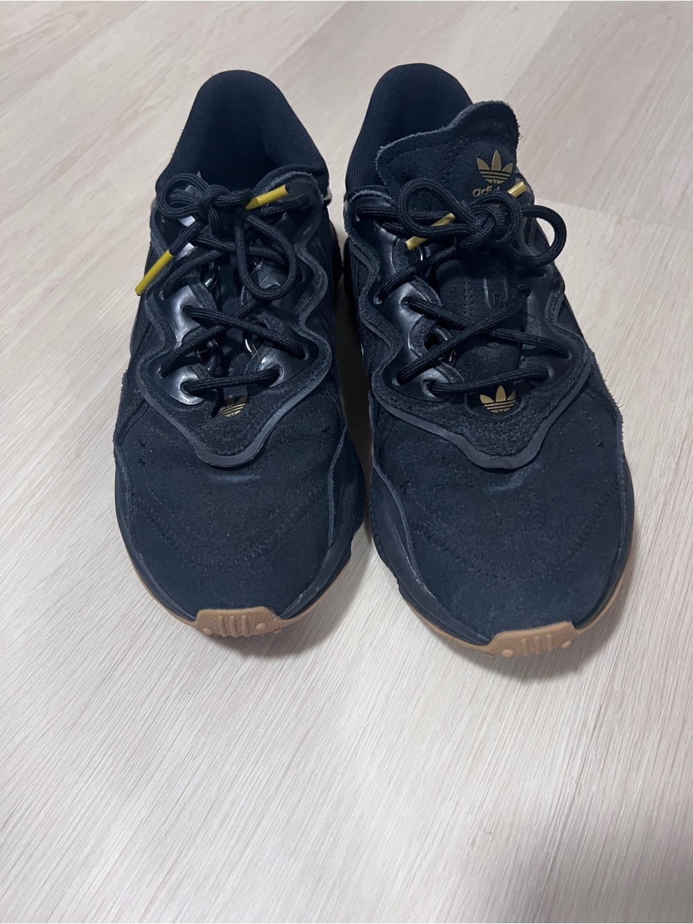 adidas Black Suede ozweego sneakers